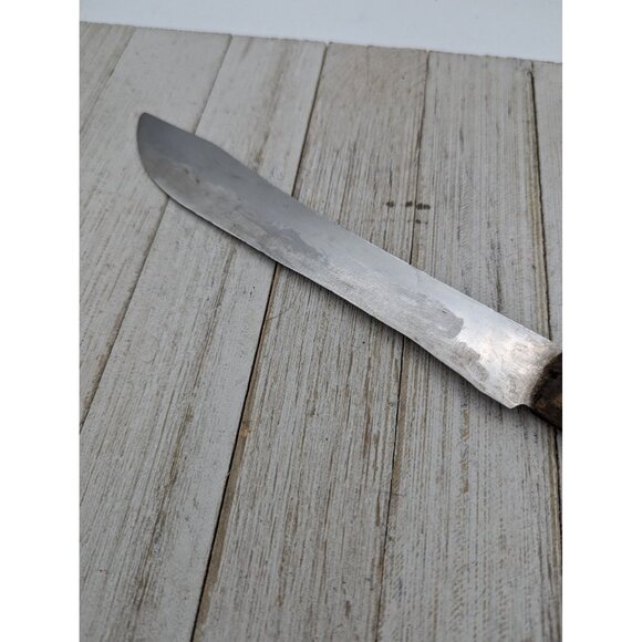 Chef Stainless Steel 8” Blade Slicing Knife Wood Handle 12 1/2" - Picture 3 of 8